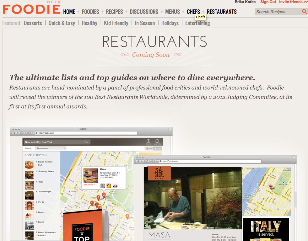 Glam Launches Foodie, a Social Media Site for Food Lovers